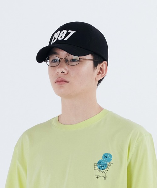 【87MM】MMLG★ロゴ刺繍ベースボールキャップ 87mm（87mm）の「【87MM / Mmlg】M BALLCAP / パルチムエムエム
