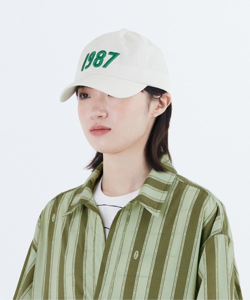 【87MM】MMLG★ロゴ刺繍ベースボールキャップ 87mm（87mm）の「【87MM / Mmlg】M BALLCAP / パルチムエムエム