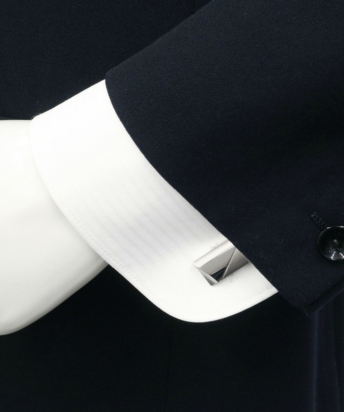 TOKYO SHIRTS(トウキョウシャツ)の「日本製 カフリンクス・タイピンセット(ネクタイピン・メンズ・シルバー・FREE)」の2枚目の写真