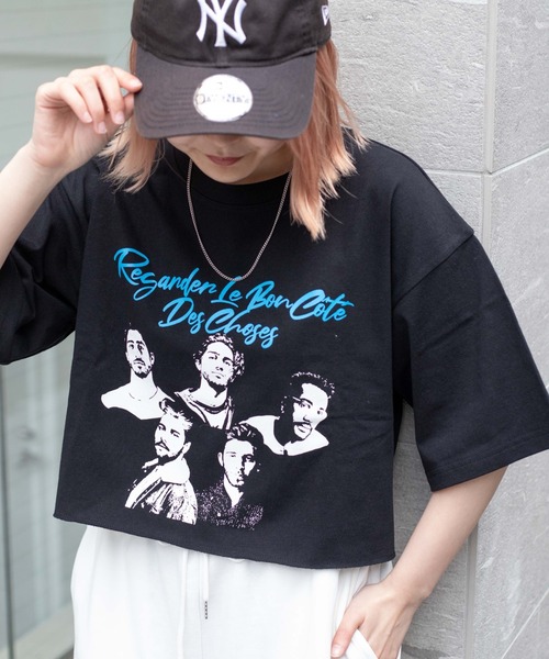 WEGO(ウィゴー)の「WEGO/グラフィックショートT(Tシャツ/カットソー・レディース・ホワイト/ブラック/ダークグリーン/レッド/オフホワイト/イエロー/ブルー/その他1/オートミール/ホワイト系その他/ブラック系その他/ライトパープル/スミクロ/ブルー系その他/その他2/その他3/その他4/オレンジ/その他5・SMALL/MEDIUM)」の6枚目の写真