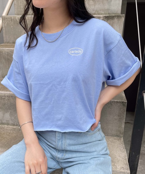 WEGO(ウィゴー)の「WEGO/グラフィックショートT(Tシャツ/カットソー・レディース・ホワイト/ブラック/ダークグリーン/レッド/オフホワイト/イエロー/ブルー/その他1/オートミール/ホワイト系その他/ブラック系その他/ライトパープル/スミクロ/ブルー系その他/その他2/その他3/その他4/オレンジ/その他5・SMALL/MEDIUM)」の11枚目の写真