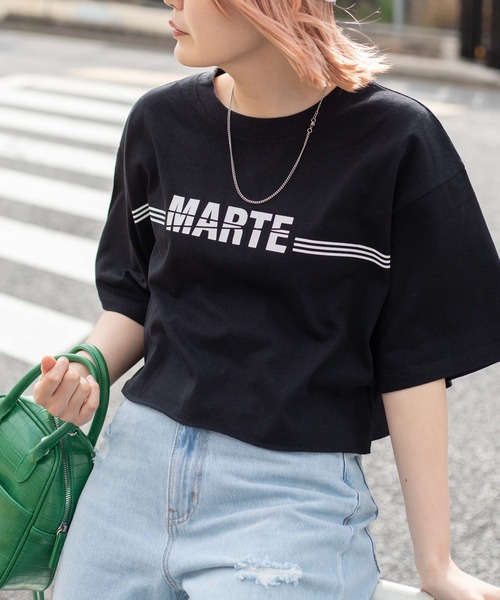 WEGO(ウィゴー)の「WEGO/グラフィックショートT(Tシャツ/カットソー・レディース・ホワイト/ブラック/ダークグリーン/レッド/オフホワイト/イエロー/ブルー/その他1/オートミール/ホワイト系その他/ブラック系その他/ライトパープル/スミクロ/ブルー系その他/その他2/その他3/その他4/オレンジ/その他5・SMALL/MEDIUM)」の5枚目の写真