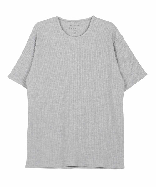 jiggys shop(ジギーズショップ)の「ワッフルサーマル クルーネック 半袖Tシャツ カットソー(Tシャツ/カットソー・メンズ・ネイビー/ホワイト/ブラック/ミックスグレー/オリーブ・MEDIUM/X-LARGE/SMALL/LARGE)」の22枚目の写真