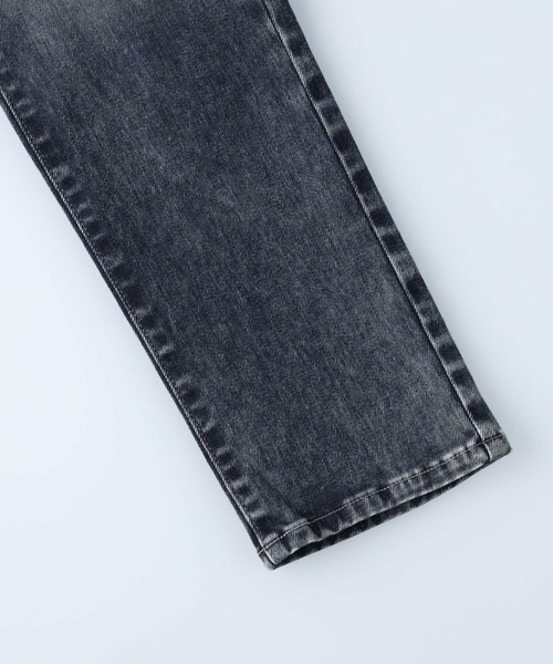 【セール】ジャージのような伸縮性【EDWIN】「JERSEYS」ダメージテーパードパンツ（デニムパンツ）｜EDWIN（エドウィン）