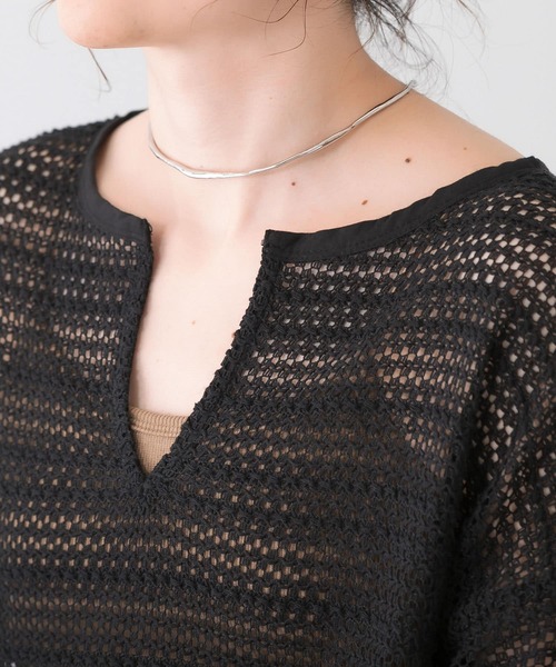 KBF(ケイビーエフ)の「メタルチョーカー(ネックレス・レディース・シルバー/ゴールド・ONE)」の4枚目の写真