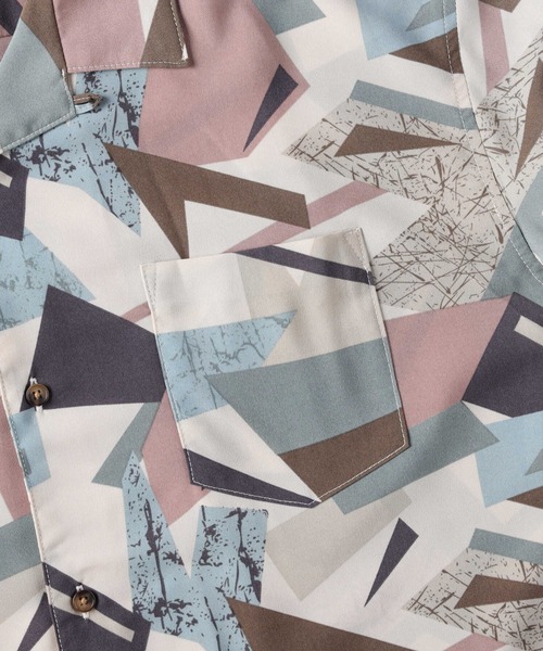 BACK NUMBER（バックナンバー）の「【BACK NUMBER】総柄開襟半袖シャツ（シャツ/ブラウス・メンズ・ベージュ/ブルー/ブラック・M/XL/L）」の14枚目の写真