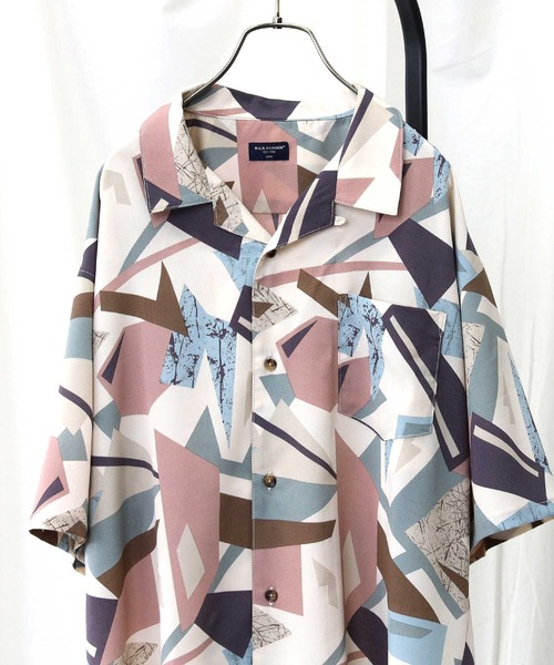 BACK NUMBER（バックナンバー）の「【BACK NUMBER】総柄開襟半袖シャツ（シャツ/ブラウス・メンズ・ベージュ/ブルー/ブラック・M/XL/L）」の18枚目の写真