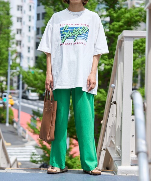 FREAK'S STORE（フリークスストア）の「Surgesカラーロゴ半袖Tシャツ（Tシャツ/カットソー・レディース・オフホワイト/杢グレー/ブラック・ﾌﾘ-）」の5枚目の写真