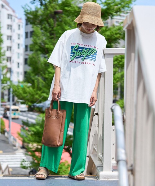 FREAK'S STORE（フリークスストア）の「Surgesカラーロゴ半袖Tシャツ（Tシャツ/カットソー・レディース・オフホワイト/杢グレー/ブラック・ﾌﾘ-）」の6枚目の写真