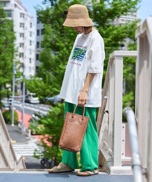 FREAK'S STORE（フリークスストア）の「Surgesカラーロゴ半袖Tシャツ（Tシャツ/カットソー・レディース・オフホワイト/杢グレー/ブラック・ﾌﾘ-）」の8枚目の写真