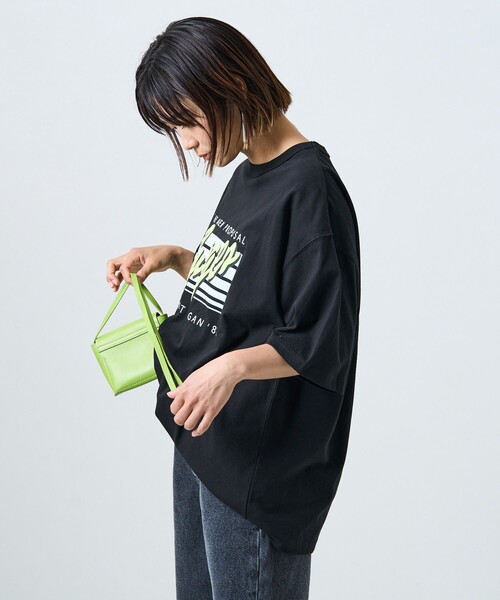 FREAK'S STORE（フリークスストア）の「Surgesカラーロゴ半袖Tシャツ（Tシャツ/カットソー・レディース・オフホワイト/杢グレー/ブラック・ﾌﾘ-）」の22枚目の写真