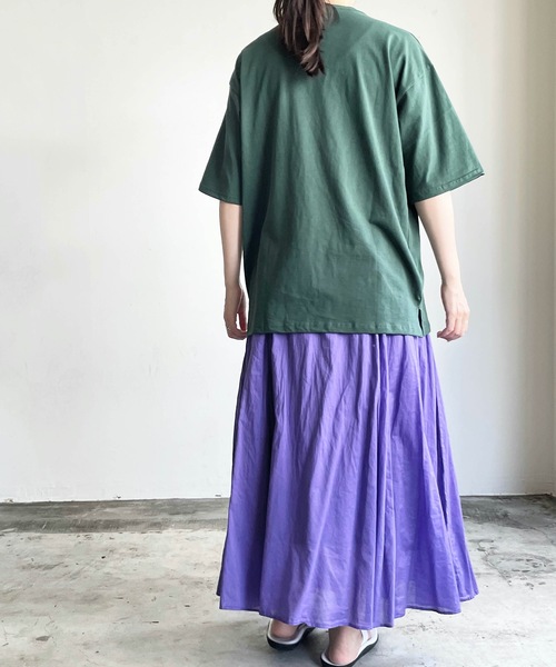 COMMON WARE（コモンウェアー）の「COMMONWARE:CTN LOOSE FIT PKT TEE S/S 天竺ルーズフィットポケットTEE（Tシャツ/カットソー・レディース・ホワイト/ブラック/ベージュ/グレー/サックスブルー/グリーン・M/L/XL）」の10枚目の写真