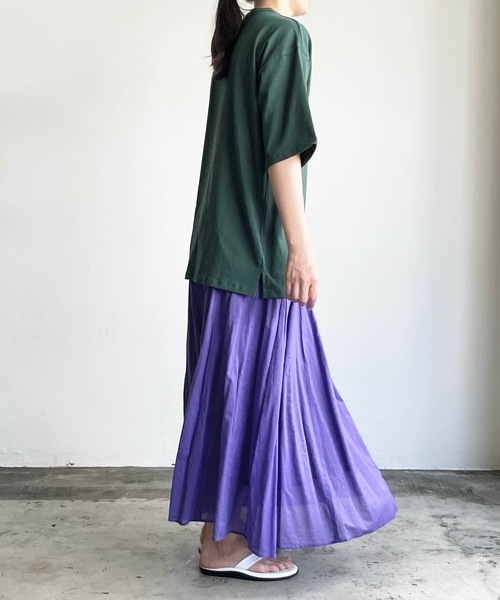 COMMON WARE（コモンウェアー）の「COMMONWARE:CTN LOOSE FIT PKT TEE S/S 天竺ルーズフィットポケットTEE（Tシャツ/カットソー・レディース・ホワイト/ブラック/ベージュ/グレー/サックスブルー/グリーン・M/L/XL）」の12枚目の写真
