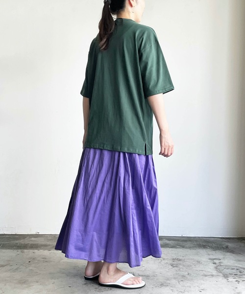 COMMON WARE（コモンウェアー）の「COMMONWARE:CTN LOOSE FIT PKT TEE S/S 天竺ルーズフィットポケットTEE（Tシャツ/カットソー・レディース・ホワイト/ブラック/ベージュ/グレー/サックスブルー/グリーン・M/L/XL）」の11枚目の写真