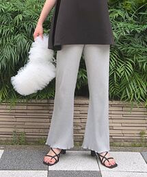 [ 低身長向けサイズ ] 裾メローイージーリブパンツ