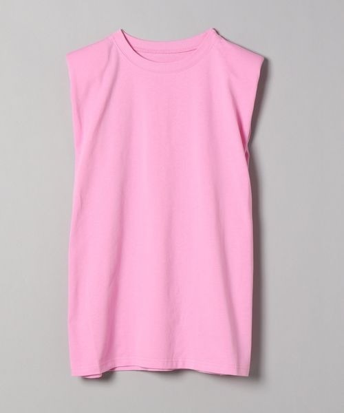 JEANASIS(ジーナシス)の「ショルダーパッドNS/288343(Tシャツ/カットソー・レディース・チャコールグレー/オフホワイト/ピンク・FREE)」の1枚目の写真