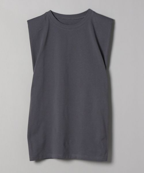 JEANASIS(ジーナシス)の「ショルダーパッドNS/288343(Tシャツ/カットソー・レディース・チャコールグレー/オフホワイト/ピンク・FREE)」の3枚目の写真