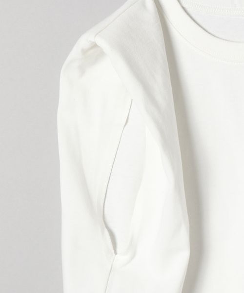 JEANASIS(ジーナシス)の「ショルダーパッドNS/288343(Tシャツ/カットソー・レディース・チャコールグレー/オフホワイト/ピンク・FREE)」の8枚目の写真