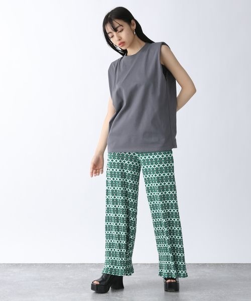 JEANASIS(ジーナシス)の「ショルダーパッドNS/288343(Tシャツ/カットソー・レディース・チャコールグレー/オフホワイト/ピンク・FREE)」の18枚目の写真