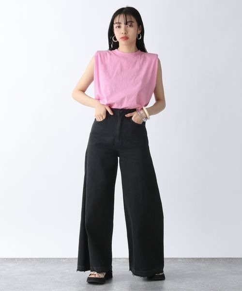 tシャツ ショルダーパッドカットソー レディース EKCOOKIES（イーケークッキーズ）の「【 EKCOOKIES 】ショルダー