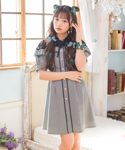 ROJITA（ロジータ）の「フリルリボンハートビジュブレスレット（ブレスレット・レディース・ブラック/パープル/レッド/ピンク/イエロー/ブルー/グリーン/オレンジ・FREE）」の13枚目の写真