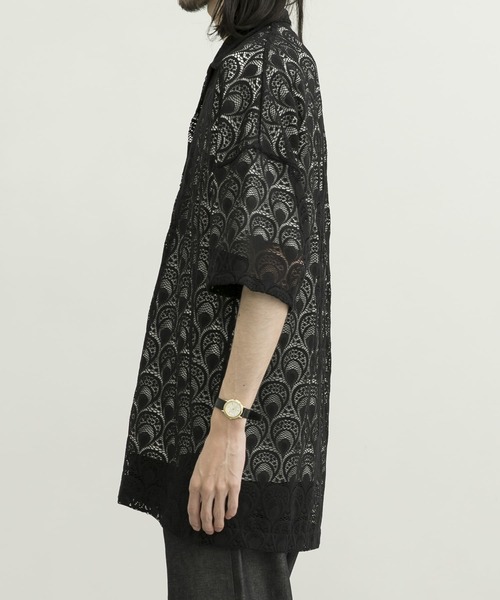 URBAN RESEARCH(アーバンリサーチ)の「URBAN RESEARCH iD レースオープンカラーシャツ(シャツ/ブラウス・メンズ・ブラック/グリーン系その他/ブルー系その他・MEDIUM/LARGE)」の11枚目の写真