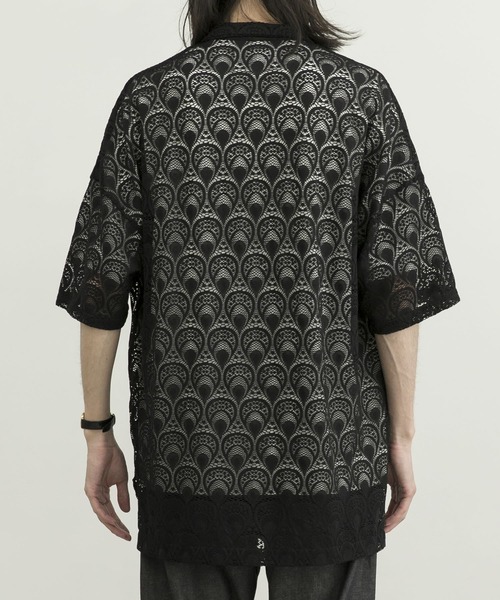 URBAN RESEARCH(アーバンリサーチ)の「URBAN RESEARCH iD レースオープンカラーシャツ(シャツ/ブラウス・メンズ・ブラック/グリーン系その他/ブルー系その他・MEDIUM/LARGE)」の12枚目の写真