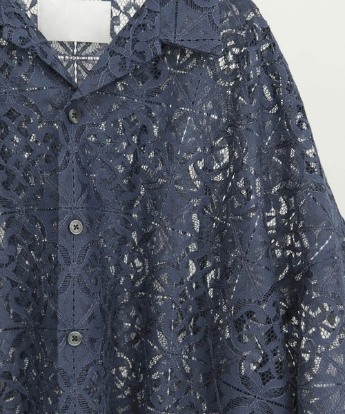 URBAN RESEARCH(アーバンリサーチ)の「URBAN RESEARCH iD レースオープンカラーシャツ(シャツ/ブラウス・メンズ・ブラック/グリーン系その他/ブルー系その他・MEDIUM/LARGE)」の18枚目の写真