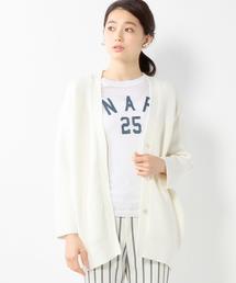 UNITED ARROWS | UAB C/PE 7G アゼ Vネック ロングカーディガン ◆(カーディガン/ボレロ)