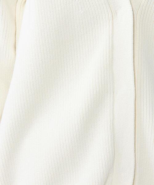 UNITED ARROWS（ユナイテッドアローズ）の「UAB C/PE 7G アゼ Vネック ロングカーディガン ◆（カーディガン/ボレロ・レディース・オフホワイト/ブラック・フリー）」の10枚目の写真