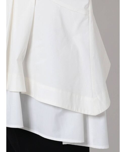 ELENDEEK（エレンディーク）の「バックプリーツレイヤードブラウス（シャツ/ブラウス・レディース・オフホワイト/ブラック・FREE）」の17枚目の写真
