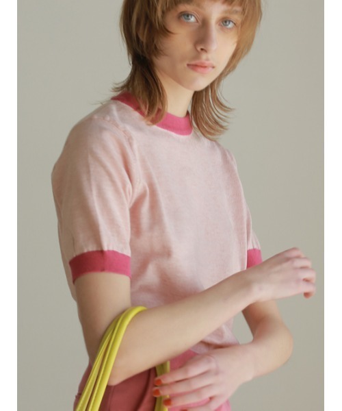 AMAIL(アマイル)の「Colorful sandwich cloth(Tシャツ/カットソー・レディース・ホワイト/ピンク/グリーン・FREE)」の13枚目の写真