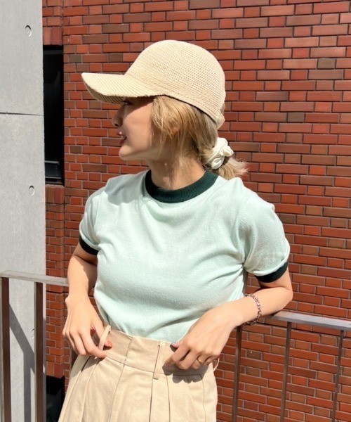 AMAIL(アマイル)の「Colorful sandwich cloth(Tシャツ/カットソー・レディース・ホワイト/ピンク/グリーン・FREE)」の19枚目の写真