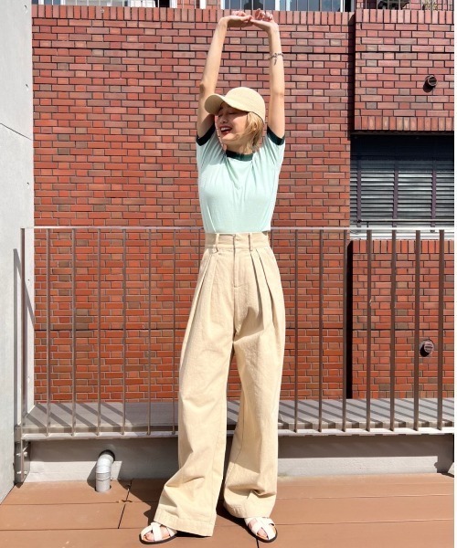 AMAIL(アマイル)の「Colorful sandwich cloth(Tシャツ/カットソー・レディース・ホワイト/ピンク/グリーン・FREE)」の21枚目の写真