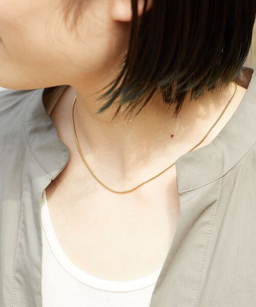 Aresense（アーセンス）の「esne/エスネ スネークチェーンネックレス（ネックレス・レディース・シルバー/ゴールド・ﾌﾘ-）」の3枚目の写真