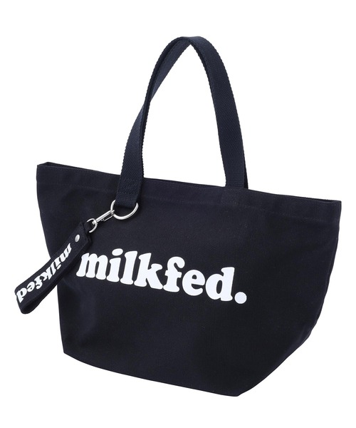MILKFED.（ミルクフェド）の「OUI WIDE LUNCH TOTE/ランチトート/ ミニトートバッグ（トートバッグ・レディース・ホワイト/ブラック/レッド・ONE SIZE）」の3枚目の写真