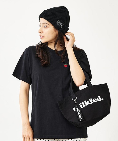 MILKFED.（ミルクフェド）の「OUI WIDE LUNCH TOTE/ランチトート/ ミニトートバッグ（トートバッグ・レディース・ホワイト/ブラック/レッド・ONE SIZE）」の18枚目の写真