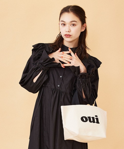 MILKFED.（ミルクフェド）の「OUI WIDE LUNCH TOTE/ランチトート/ ミニトートバッグ（トートバッグ・レディース・ホワイト/ブラック/レッド・ONE SIZE）」の16枚目の写真