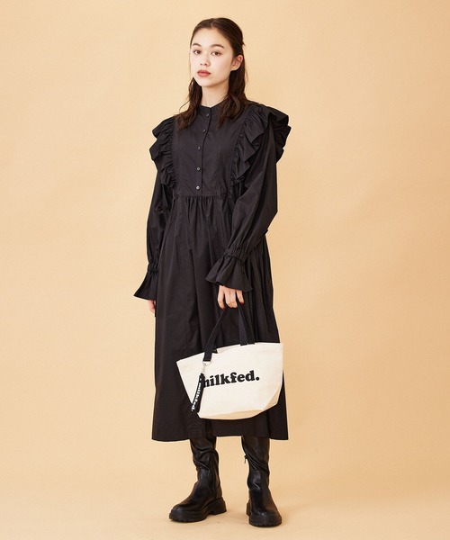 MILKFED.（ミルクフェド）の「OUI WIDE LUNCH TOTE/ランチトート/ ミニトートバッグ（トートバッグ・レディース・ホワイト/ブラック/レッド・ONE SIZE）」の17枚目の写真