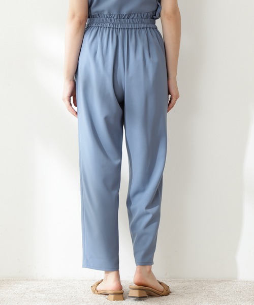 N.（N. Natural Beauty Basic）（エヌエヌナチュラルビューティーベーシック）の「◆バンドカラーペプラムセットアップ（ワンピース・レディース・ネイビー/モカ/ナチュラル/ブルー・MEDIUM）」の18枚目の写真