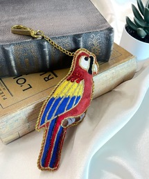 ザリ刺繍 アニマルキーホルダー