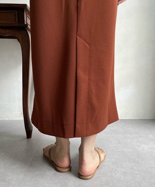 DouDou（ドゥドゥ）の「【WEB限定】スリーカラーキーネックジャンスカ（ジャンパースカート・レディース・ブラウン/カーキ・FREE）」の13枚目の写真