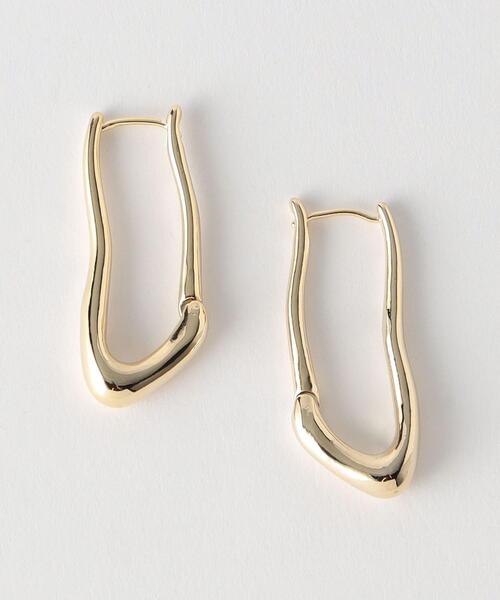 BEAUTY&YOUTH UNITED ARROWS(ビューティーアンドユースユナイテッドアローズ)の「メタル ヘンケイ ロング ピアス(ピアス(両耳用)・レディース・シルバー/ゴールド・FREE)」の2枚目の写真