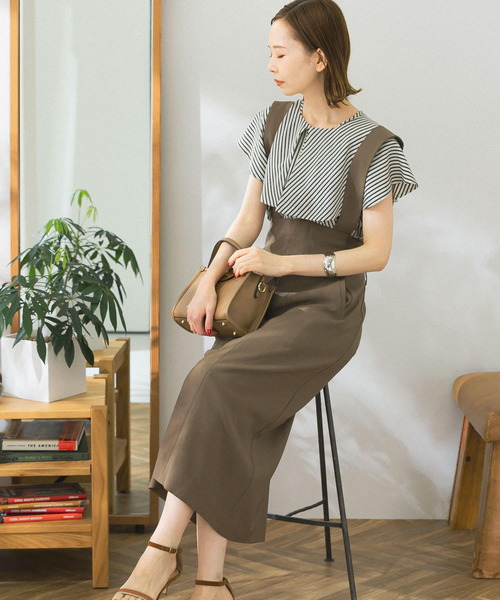 URBAN RESEARCH ROSSO WOMEN（アーバンリサーチ　ロッソ）の「マルチWAYロングタイトスカート（スカート・レディース・ブラック/モカ・38/36）」の3枚目の写真