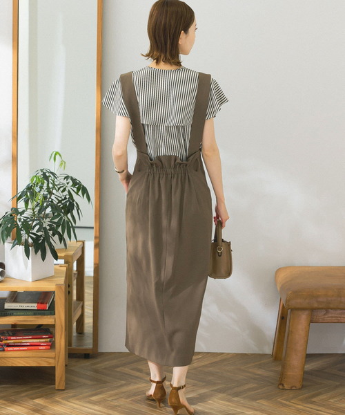 URBAN RESEARCH ROSSO WOMEN（アーバンリサーチ　ロッソ）の「マルチWAYロングタイトスカート（スカート・レディース・ブラック/モカ・38/36）」の5枚目の写真