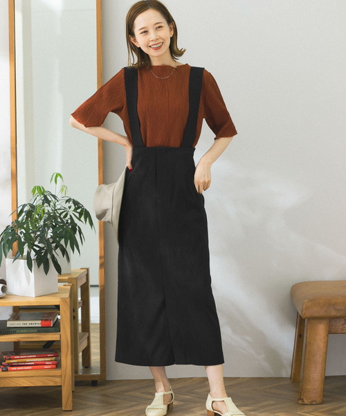 URBAN RESEARCH ROSSO WOMEN（アーバンリサーチ　ロッソ）の「マルチWAYロングタイトスカート（スカート・レディース・ブラック/モカ・38/36）」の13枚目の写真