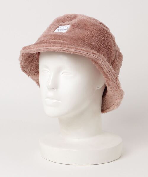 Champion(チャンピオン)の「【Champion/チャンピオン】フワフワ モコモコ ボアバケットハット(ハット・メンズ・ブラック/ブラウン/グレー/ピンク/オフホワイト/ライトブラウン・FREE)」の6枚目の写真