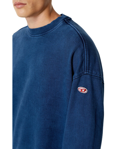 【DIESEL】ディーゼル スウェットプルオーバー S-MACS-HOOD-OD スウェットパーカーオーバルD｜グレー｜メンズ