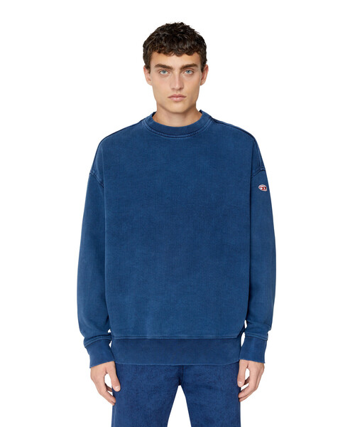 DIESEL(ディーゼル)の「メンズ 22FW スウェット プルオーバー デニム(スウェット・メンズ・ネイビー/エンジ/グリーン/オレンジ・MEDIUM/SMALL/LARGE/X-LARGE/XX-LARGE/X-SMALL)」の14枚目の写真