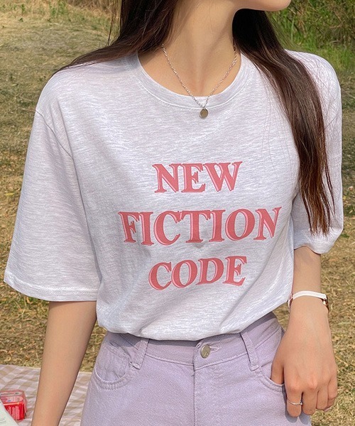 SONA(ソナ)の「SONYUNARA NEW英文プリントTシャツ(Tシャツ/カットソー・レディース・ホワイト/ライトグレー/ダークグレー・FREE)」の3枚目の写真